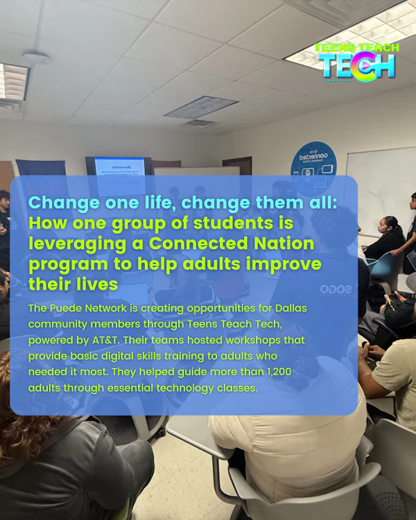 Teens Teach Tech | Programs | Connected Nation